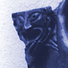 Détail du groupe d'Apollon en bronze. Détail du groupe d'Apollon en bronze.